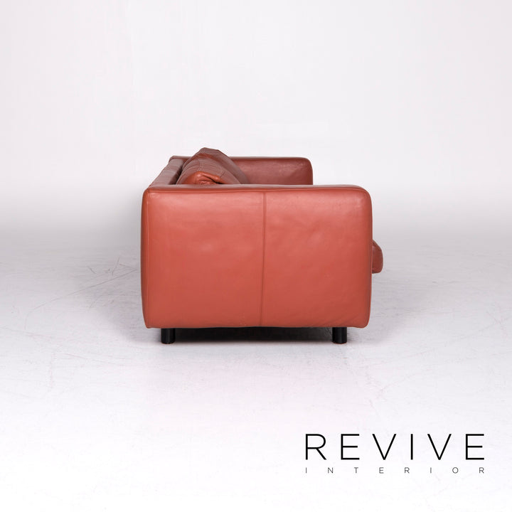 Machalke Valentino Leder Sofa Braun Rostbraun Zweisitzer Couch #8876