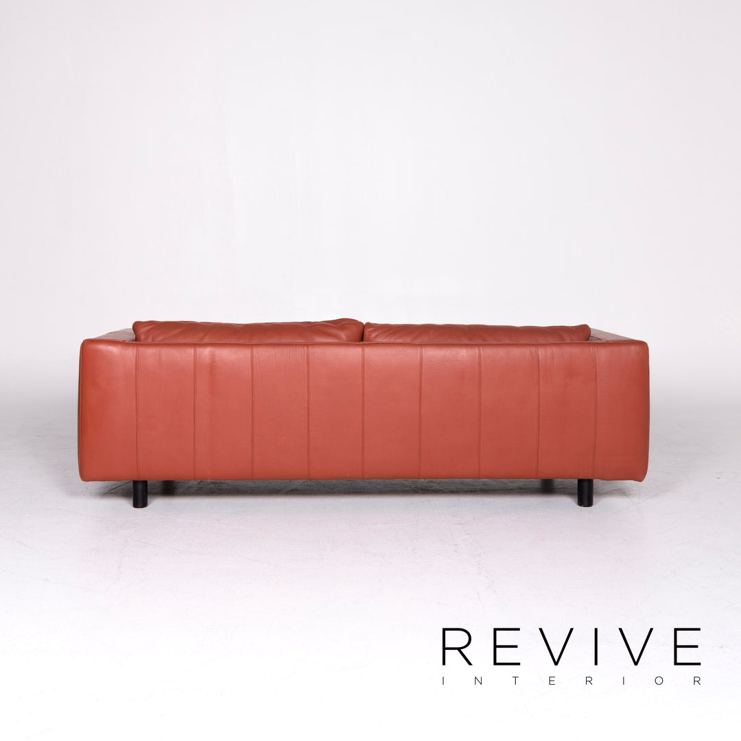 Machalke Valentino Leder Sofa Braun Rostbraun Zweisitzer Couch #8876