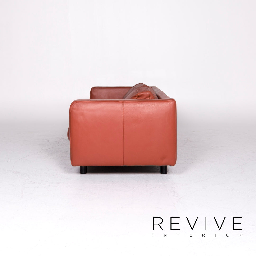 Machalke Valentino Leder Sofa Braun Rostbraun Zweisitzer Couch #8876