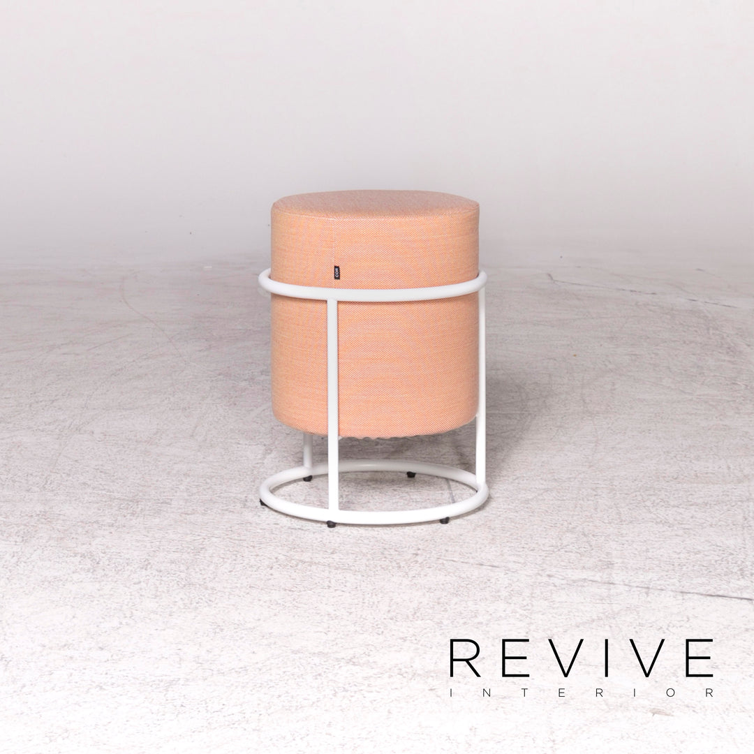 Cor Drop Stoff Hocker Orange Apricot Pauline Deltour Schemel #8781