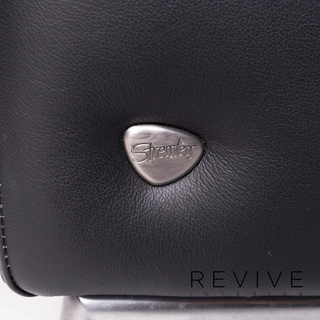 Stressless Arion Leder Sofa Schwarz Viersitzer Funktion Couch #11498