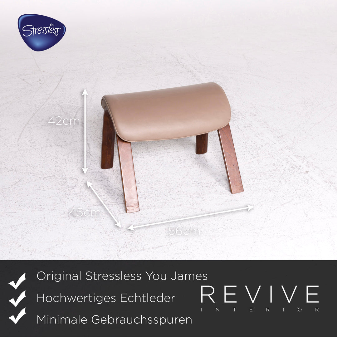 Stressless You James Leder Sessel Beige Funktion #8945