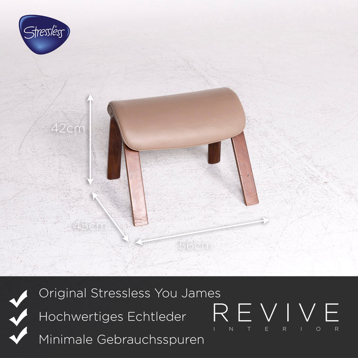 Stressless You James Leder Sessel Beige Funktion #8945