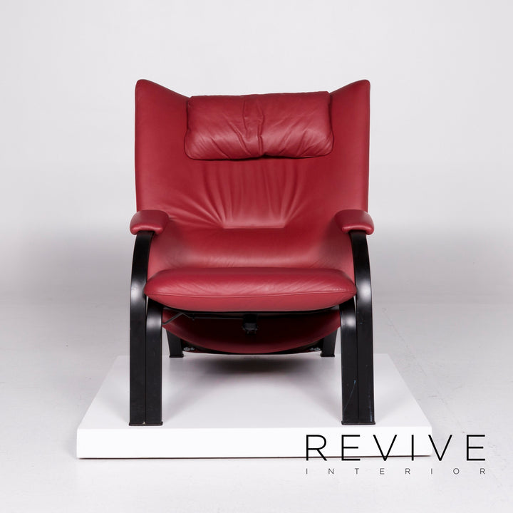 WK Wohnen Spot 698 Leder Sessel Rot #10537