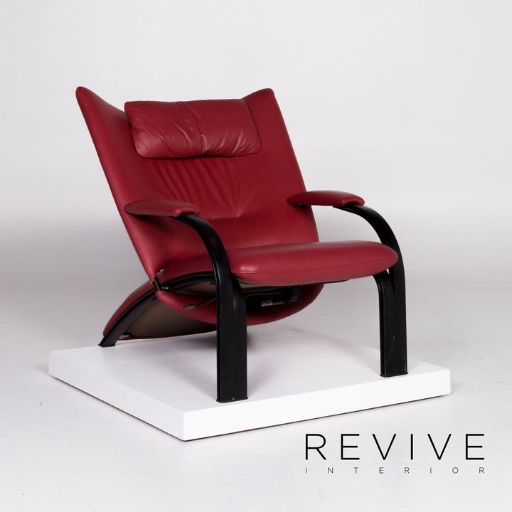 WK Wohnen Spot 698 Leder Sessel Rot #10537