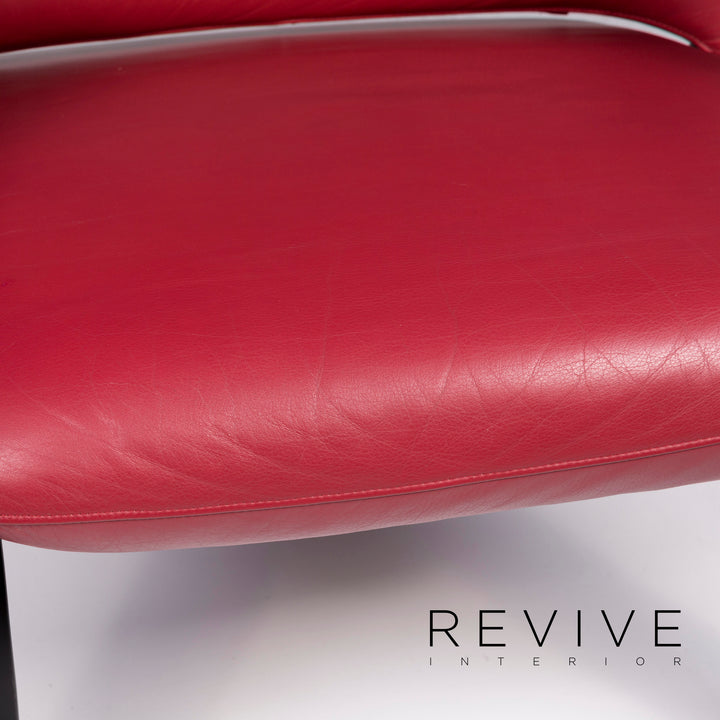 WK Wohnen Spot 698 Leder Sessel Rot #10537