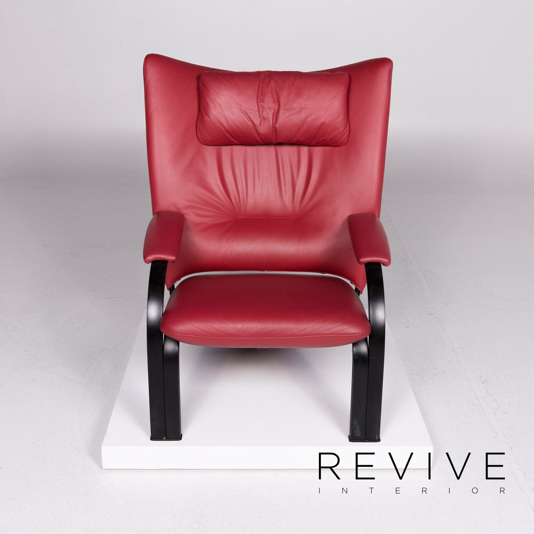 WK Wohnen Spot 698 Leder Sessel Rot #10537