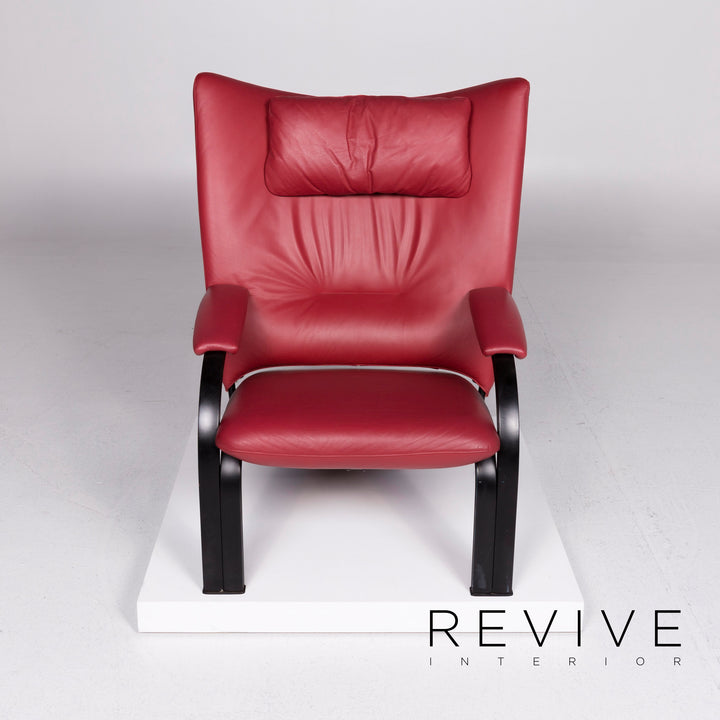 WK Wohnen Spot 698 Leder Sessel Rot #10537