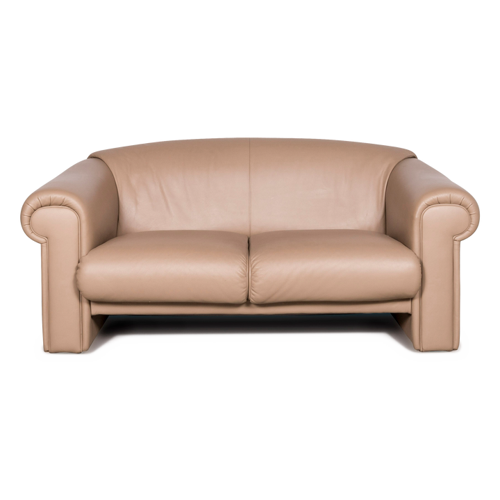 Brühl Ampiezza Designer Leder Sofa Cognac Zweisitzer Echtleder Couch #8342