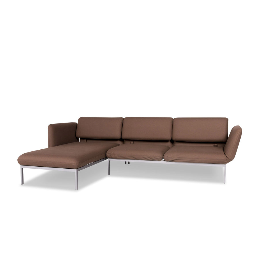 Brühl & Sippold Roro Stoff Ecksofa Braun Sofa Relaxfunktion Schlaffunktion Couch #10192