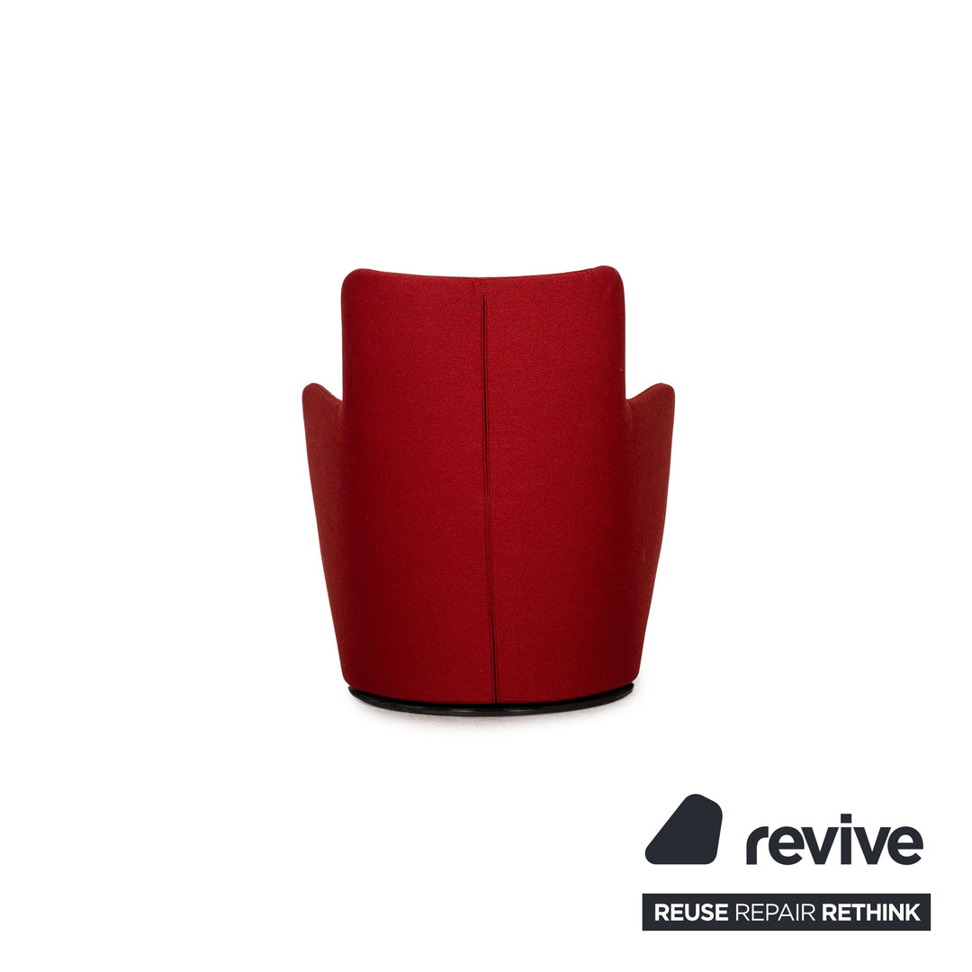 Bensen Lo Turn ensemble de fauteuils en tissu rouge fonction pivotante