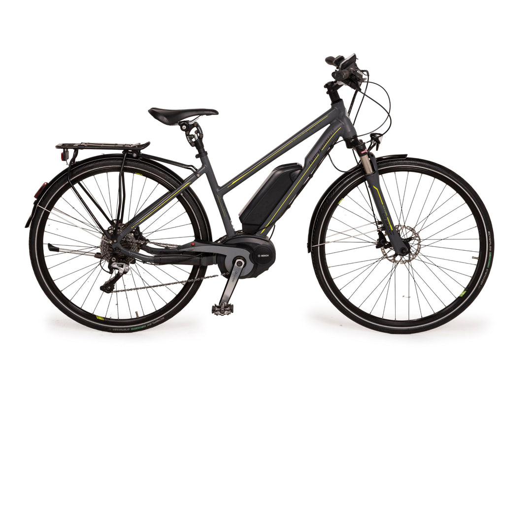 Vélo de randonnée électrique Bergamont E-LINE C XT 2014 gris vert vélo RH 44 cm