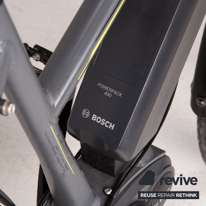 Vélo de randonnée électrique Bergamont E-LINE C XT 2014 gris vert vélo RH 44 cm