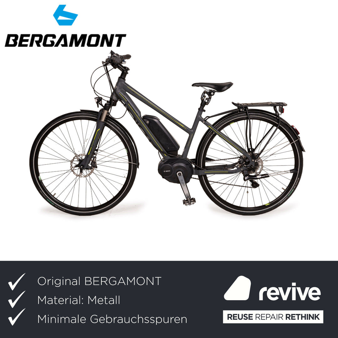 Vélo de randonnée électrique Bergamont E-LINE C XT 2014 gris vert vélo RH 44 cm