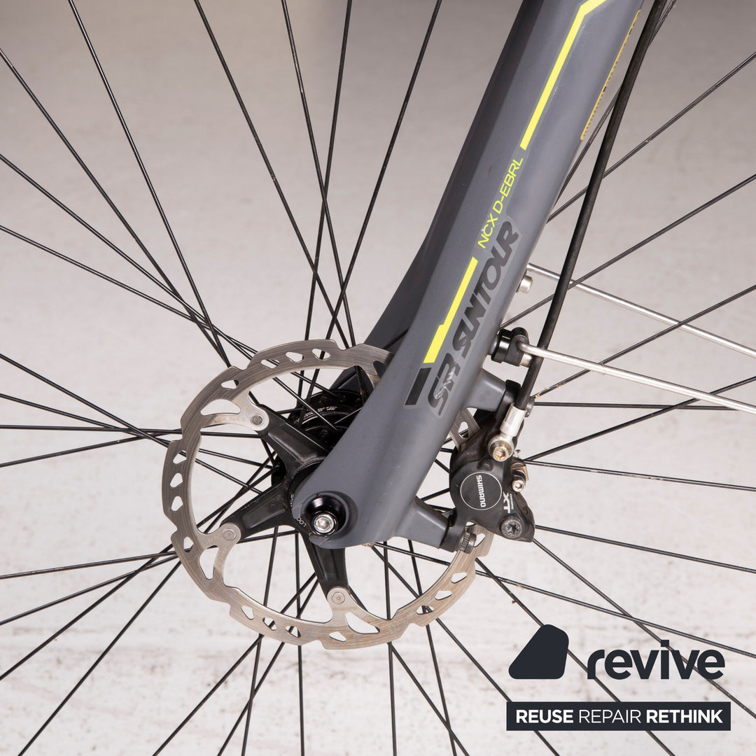Vélo de randonnée électrique Bergamont E-LINE C XT 2014 gris vert vélo RH 44 cm