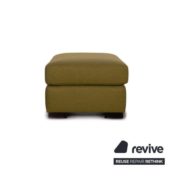 Tabouret en tissu Bielefelder Werkstätten vert olive