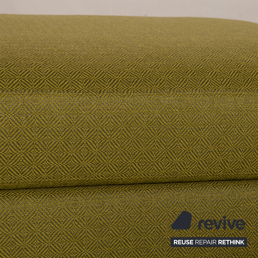 Tabouret en tissu Bielefelder Werkstätten vert olive