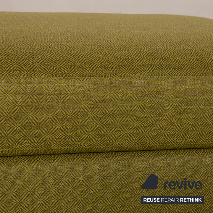 Tabouret en tissu Bielefelder Werkstätten vert olive