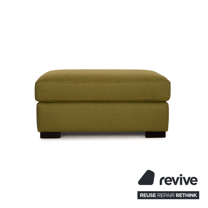 Tabouret en tissu Bielefelder Werkstätten vert olive