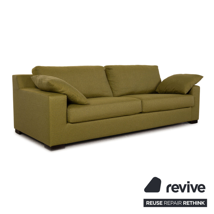 Canapé en tissu Bielefelder Werkstätten canapé trois places vert olive