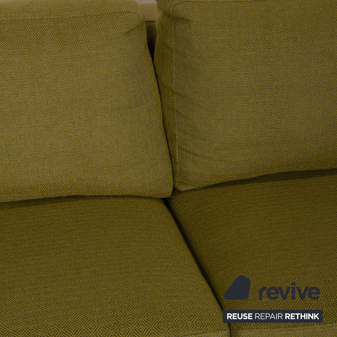 Canapé en tissu Bielefelder Werkstätten canapé trois places vert olive