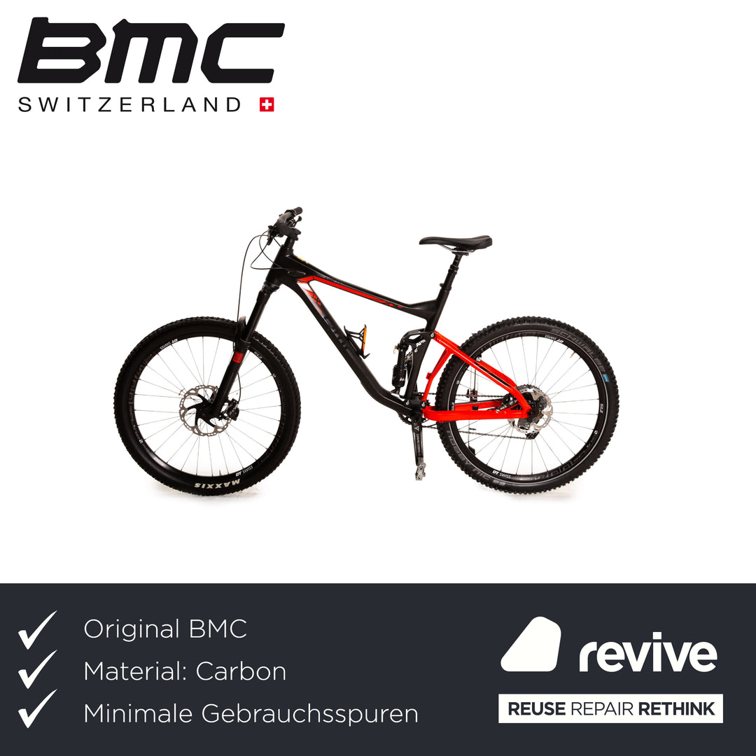 BMC Speedfox Tailcrew 02 XT 2017 VTT Noir Rouge Trail Entièrement RH XL Vélo Vélo