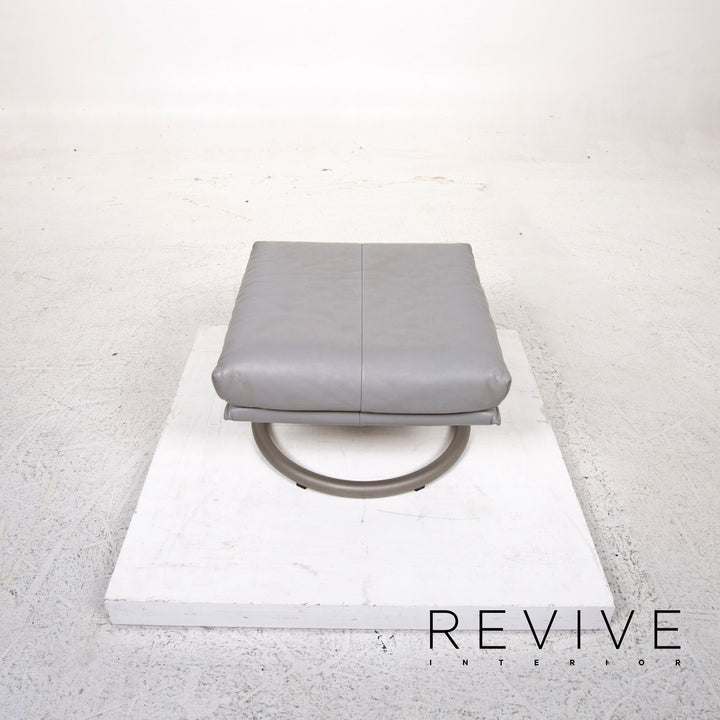 Fauteuil en cuir BMP Rolf Benz avec tabouret chaise de relaxation fonction de relaxation #12826