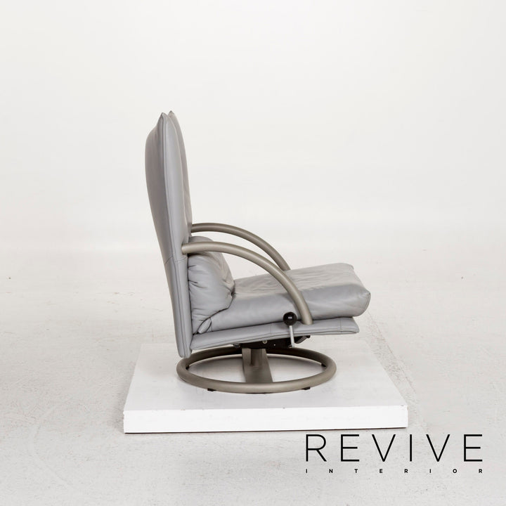 Fauteuil en cuir BMP Rolf Benz avec tabouret chaise de relaxation fonction de relaxation #12826