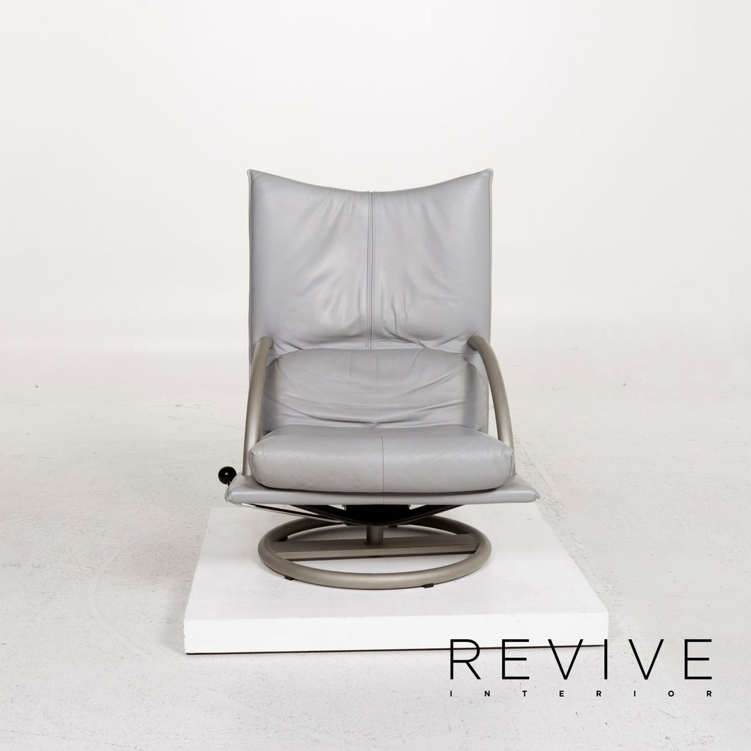 Fauteuil en cuir BMP Rolf Benz avec tabouret chaise de relaxation fonction de relaxation #12826