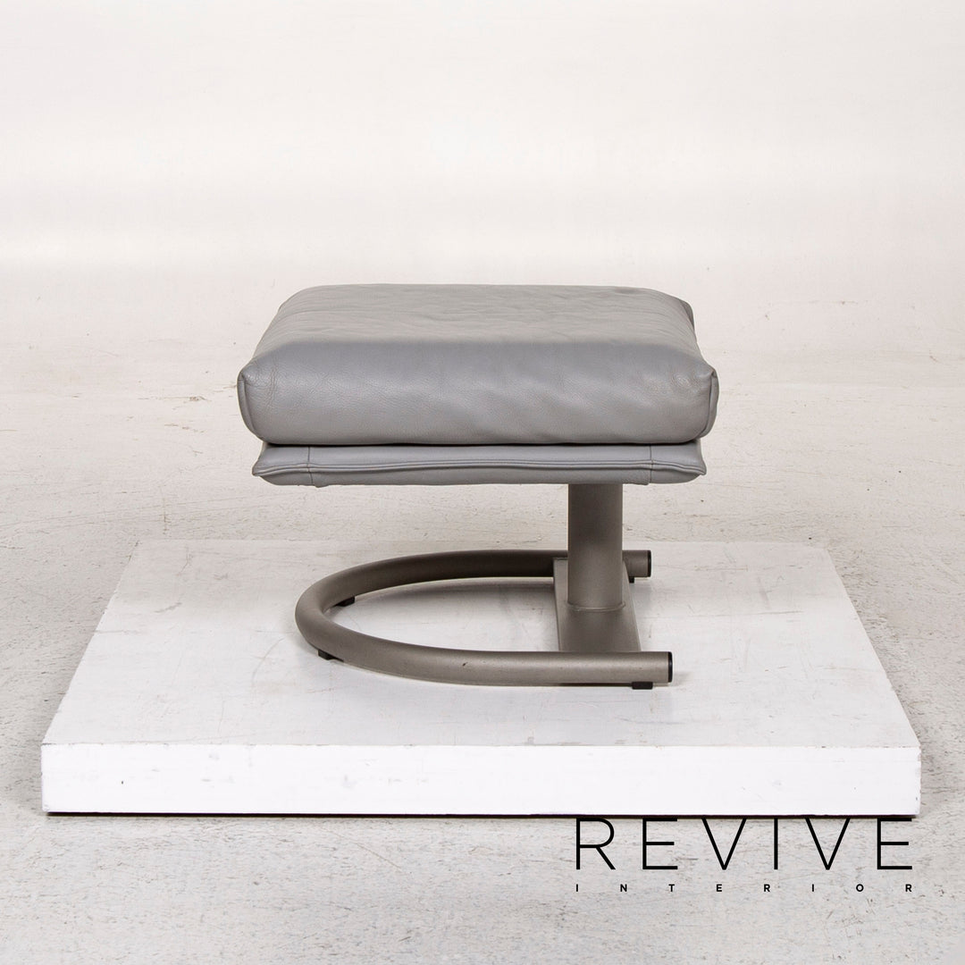 Fauteuil en cuir BMP Rolf Benz avec tabouret chaise de relaxation fonction de relaxation #12826