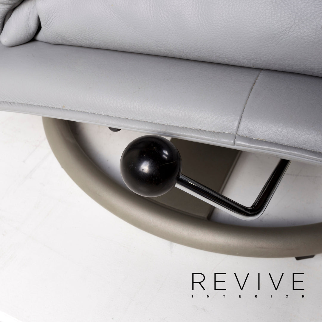Fauteuil en cuir BMP Rolf Benz avec tabouret chaise de relaxation fonction de relaxation #12826