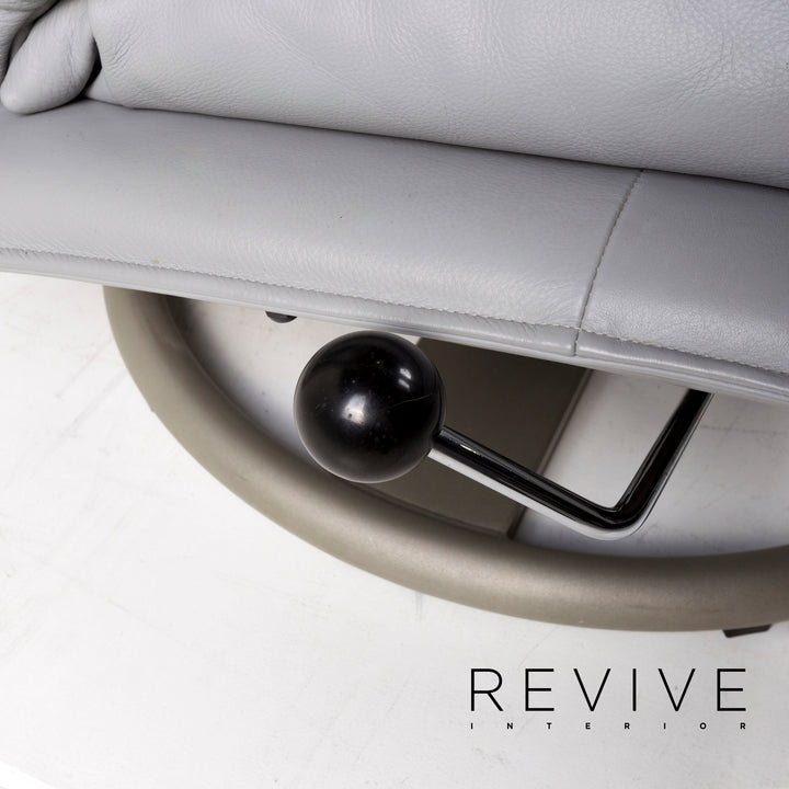 Fauteuil en cuir BMP Rolf Benz avec tabouret chaise de relaxation fonction de relaxation #12826