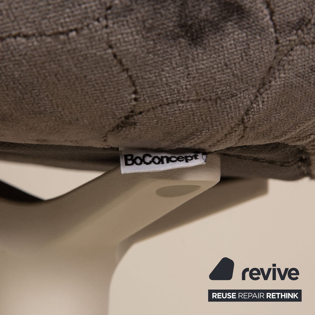 BoConcept Adelaide Stoff Stuhl Grau manuelle Drehfunktion Esszimmer