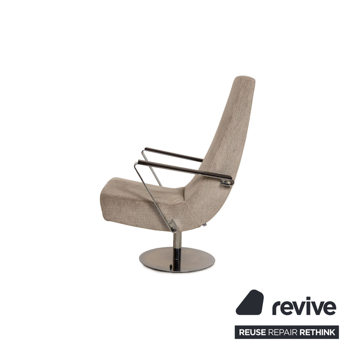 BoConcept Aero Stoff Sessel Hellgrau manuelle Funktion