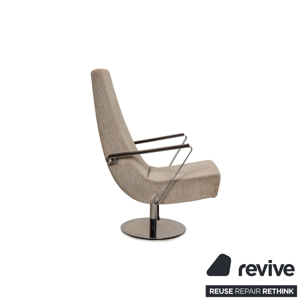 BoConcept Aero Stoff Sessel Hellgrau manuelle Funktion