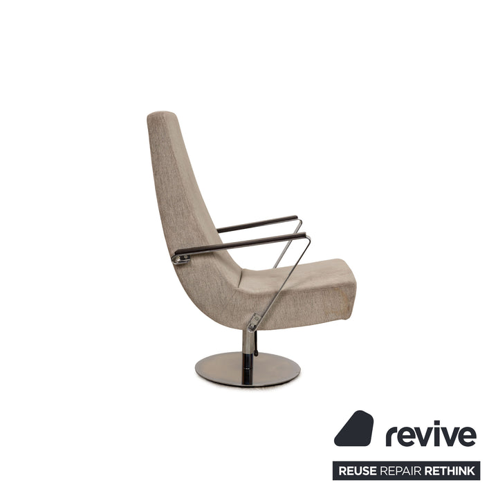 BoConcept Aero Stoff Sessel Hellgrau manuelle Funktion