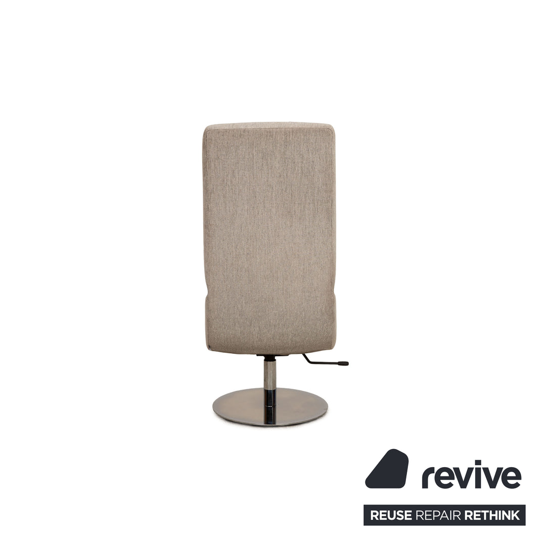 BoConcept Aero Stoff Sessel Hellgrau manuelle Funktion