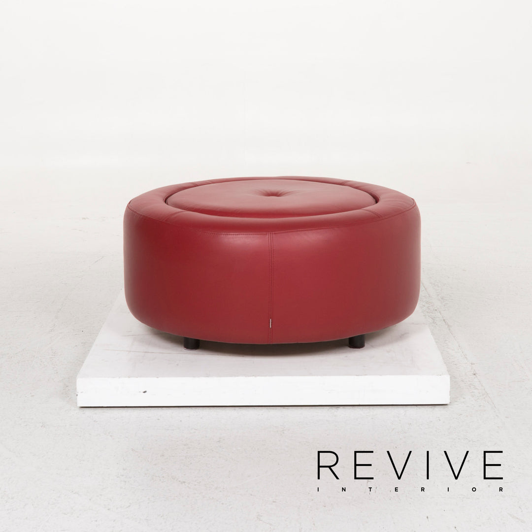 BoConcept Alpha Leder Hocker Rot #12995