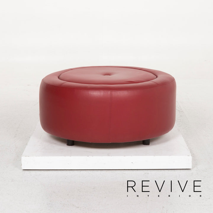 BoConcept Alpha Leder Hocker Rot #12995