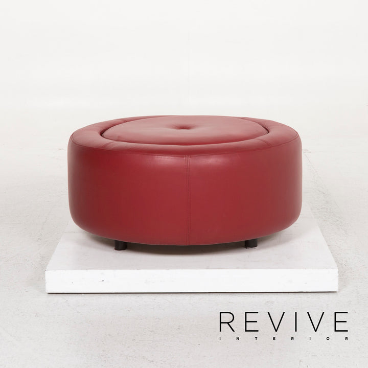 BoConcept Alpha Leder Hocker Rot #12995