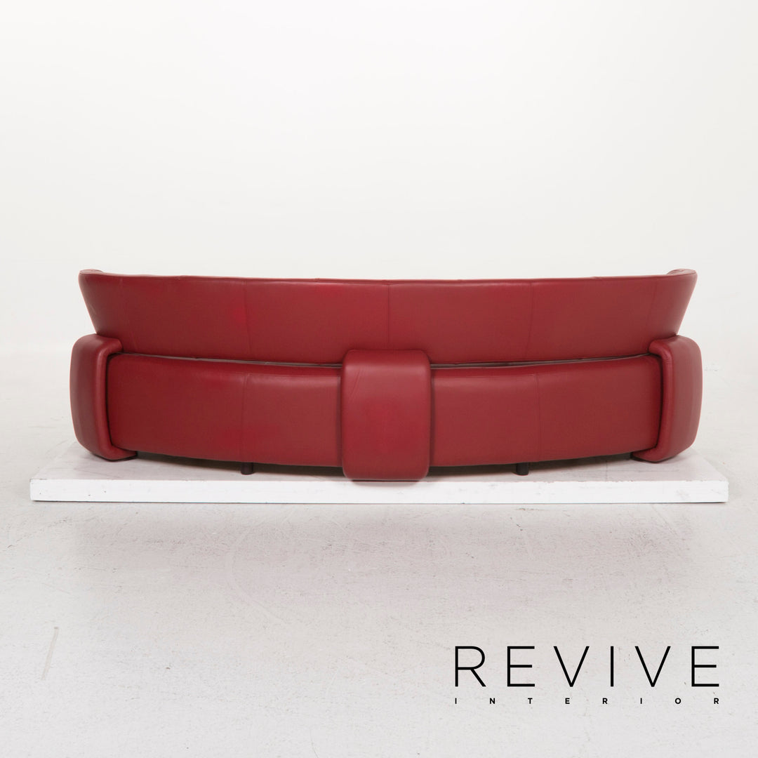 BoConcept Alpha Leder Sofa Rot Zweisitzer #12994