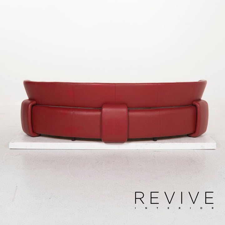 BoConcept Alpha Leder Sofa Rot Zweisitzer #12994