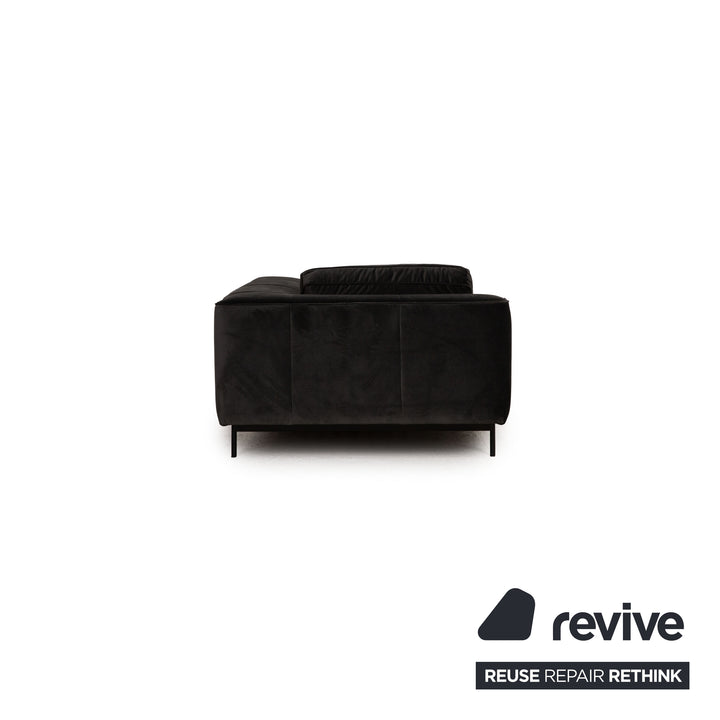 BoConcept Amsterdam Stoff Dreisitzer Grau Grün Sofa Couch Liege