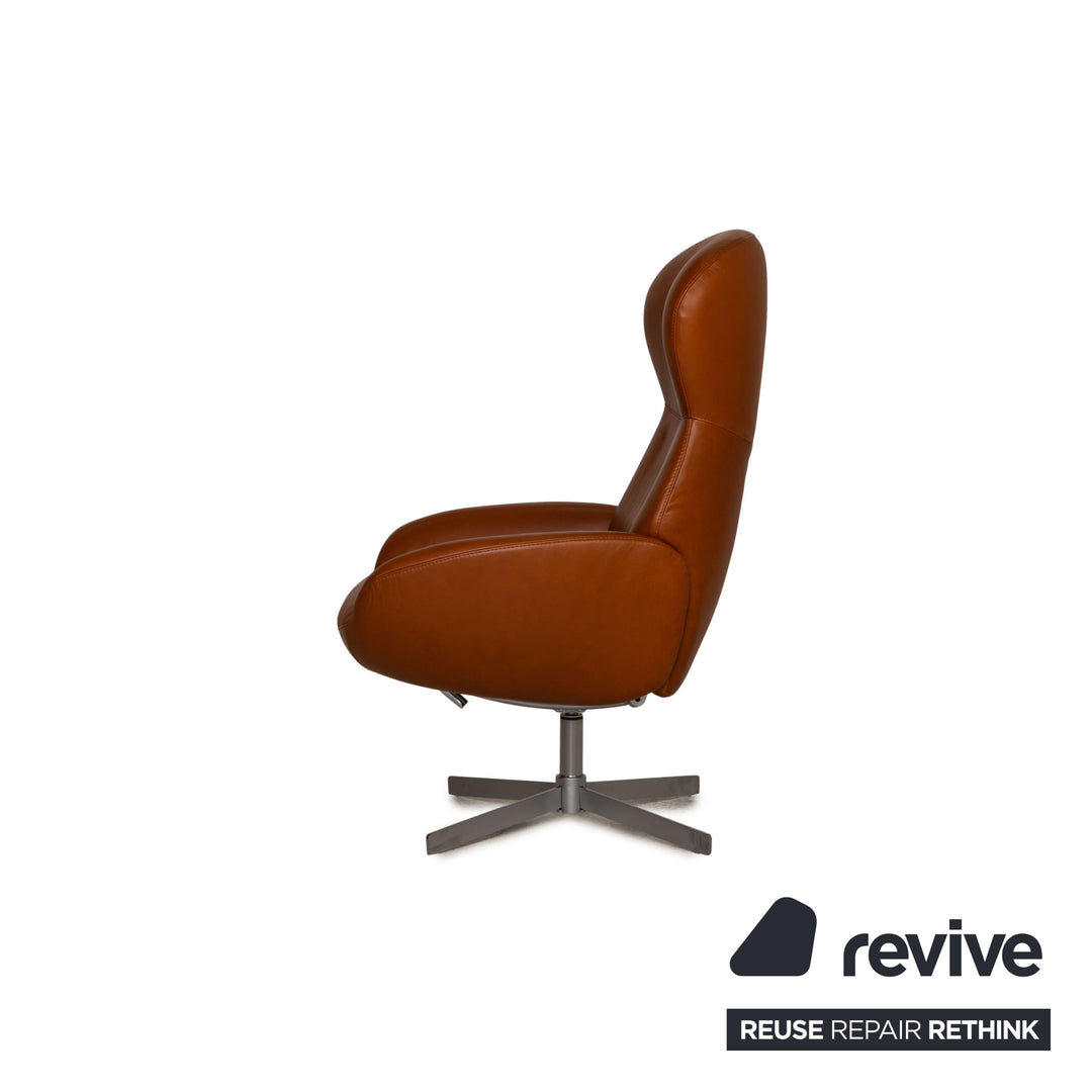 BoConcept Athena Relax Leder Sessel Braun inkl. Hocker