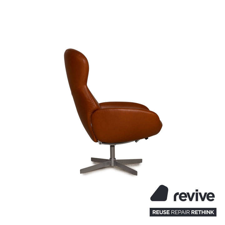 BoConcept Athena Relax Leder Sessel Braun inkl. Hocker