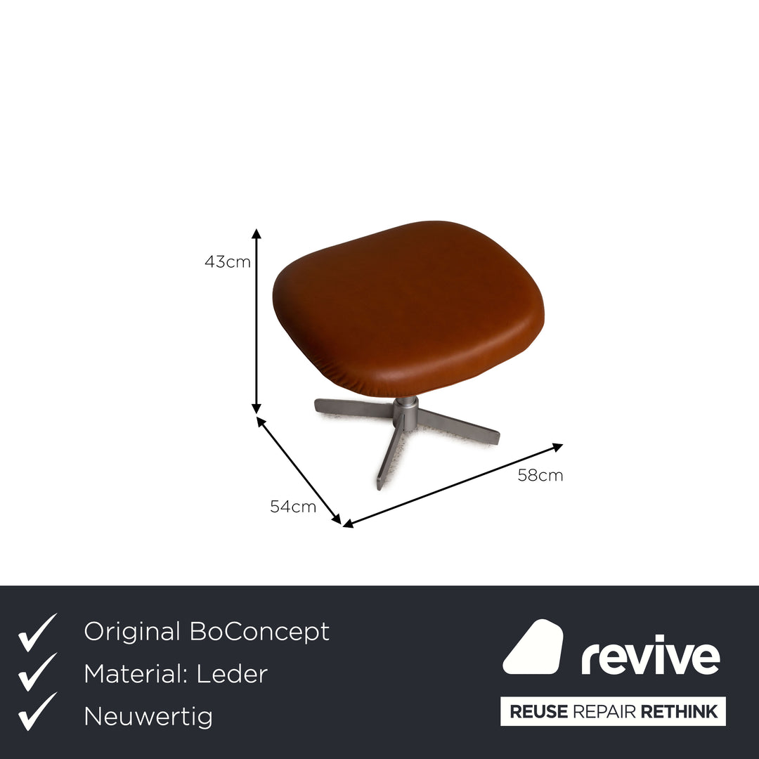 BoConcept Athena Relax Leder Sessel Braun inkl. Hocker