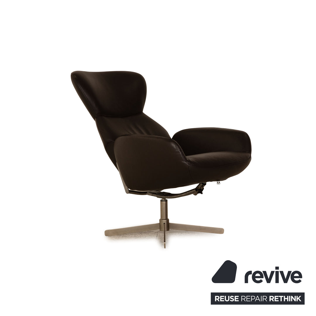 BoConcept Athena Relax Leder Sessel Braun Dunkelbraun manuelle Relaxfunktion