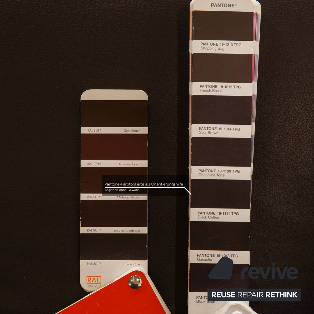 BoConcept Athena Relax Leder Sessel Garnitur Braun Dunkelbraun Manuelle Relaxfunktion Sessel Hocker