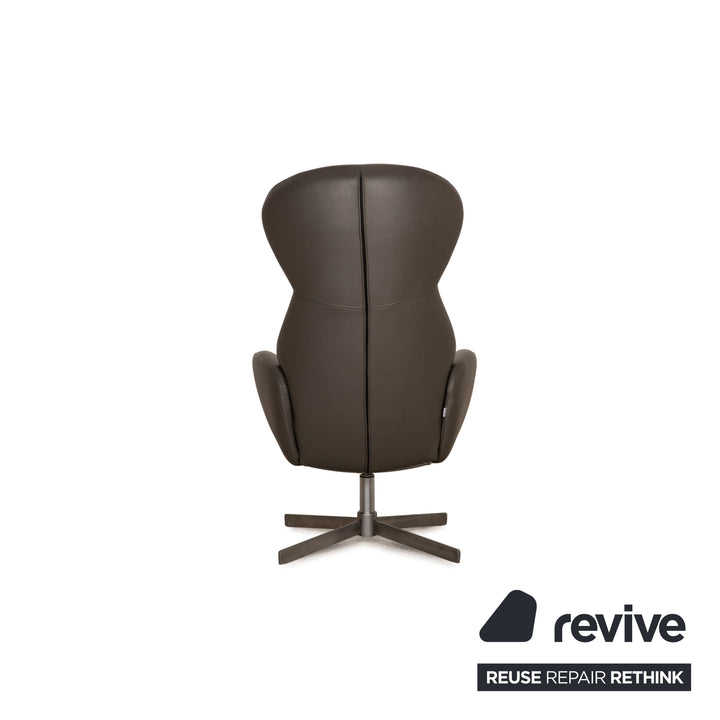 BoConcept Athena Relax Leder Sessel Grau Funktion Relaxfunktion