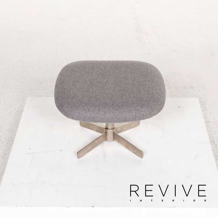 BoConcept Athena Stoff Sessel inkl. Hocker Grau Relaxsessel Funktion Relaxfunktion #12859